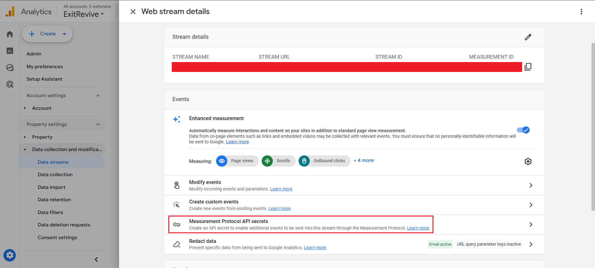 Create a Google Analytics Account (if you don’t have one) and a Property: